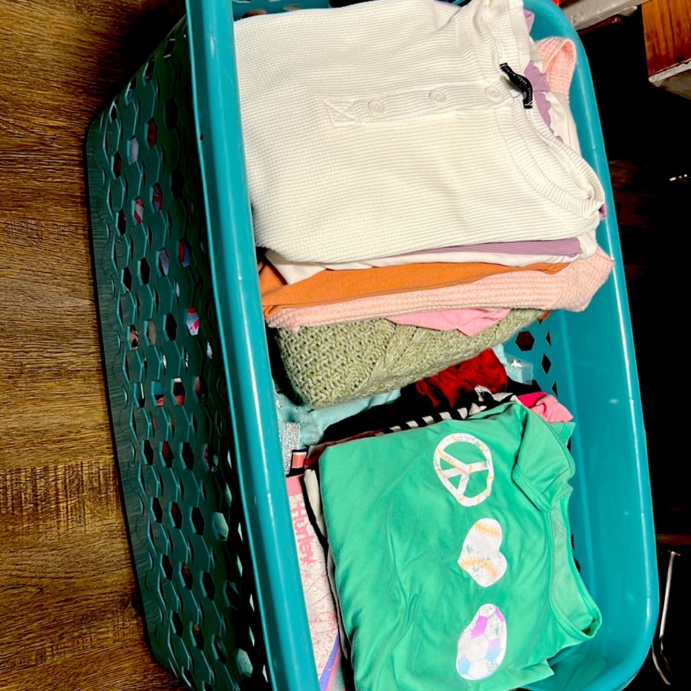 Entire lot (Shirts,Dresses, Rompers, shorts, and leggins) Various sizes/prices.